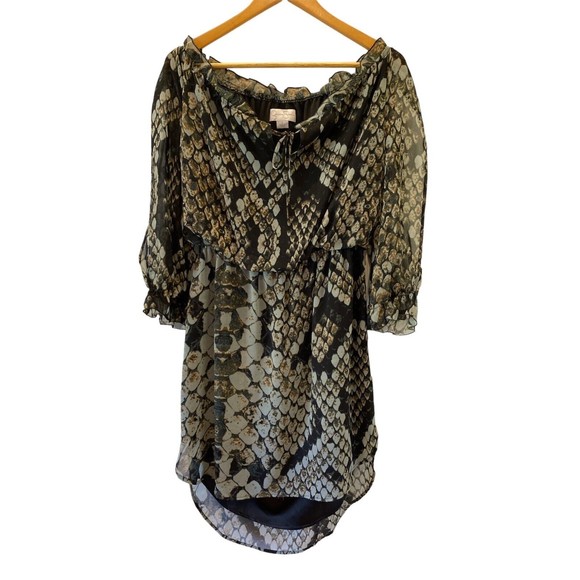 Jessica Simpson Collection Snakeskin Pattern Dress Size 6 NWT MSRP: $128 - Picture 2 of 7